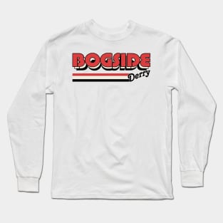 Bogside Derry / Retro Style Irish County Design Long Sleeve T-Shirt